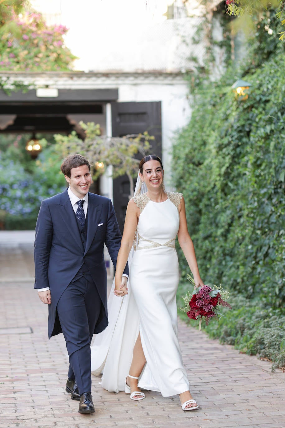 Claudia Barrera junto a Javier Sellán.