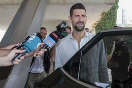 Djokovic, en Valencia.