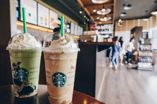 Batidos de la cafetería Starbucks.