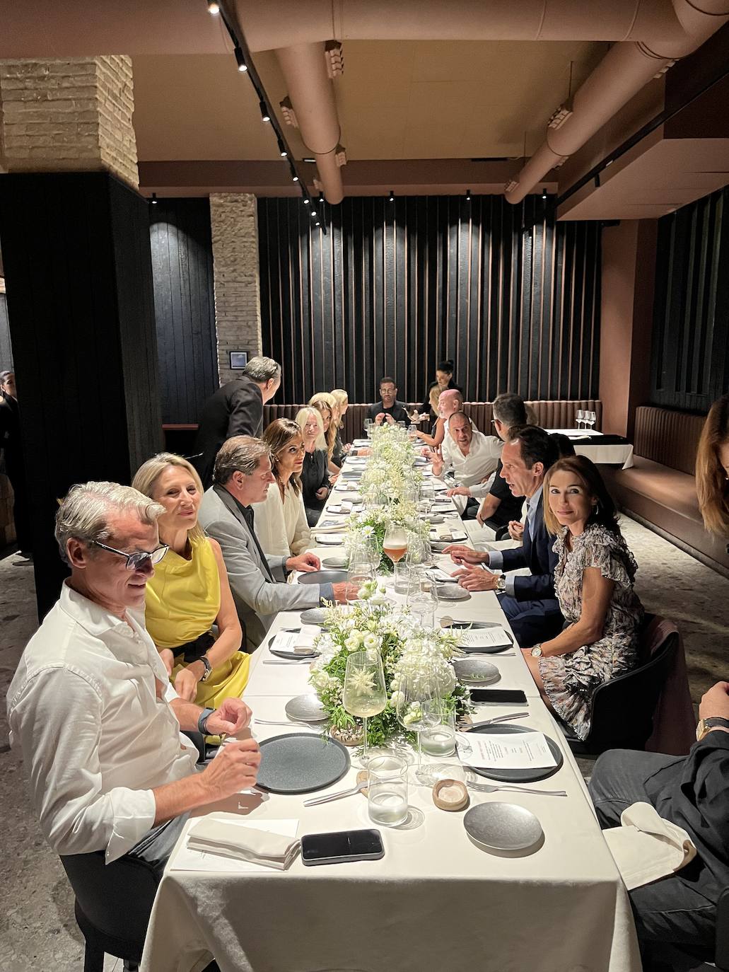 David González y Laura Segura, anfitriones de la cena en Flama.