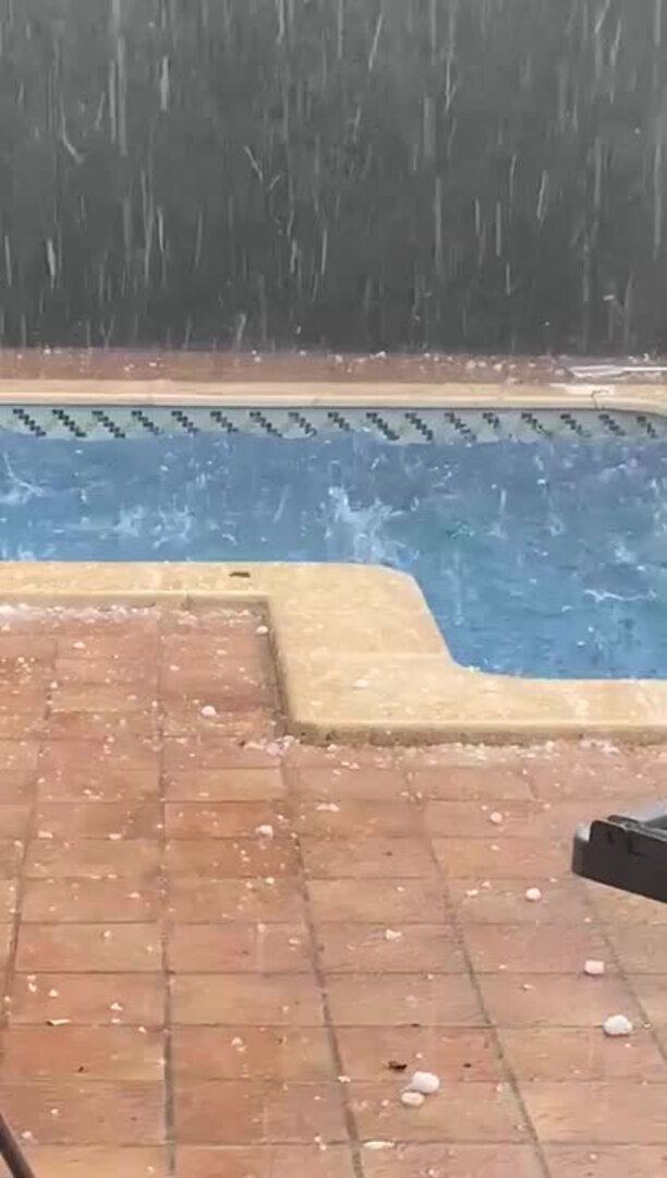 Granizo en la Pobla de Vallbona