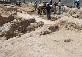 Excavaciones arqueológicas del año 2008 en la Plaza Sant Jaume.
