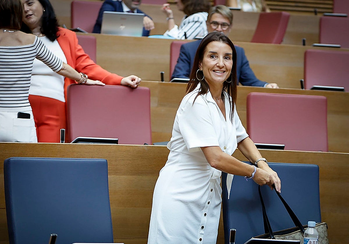 Merino, a su llegada a Les Corts.