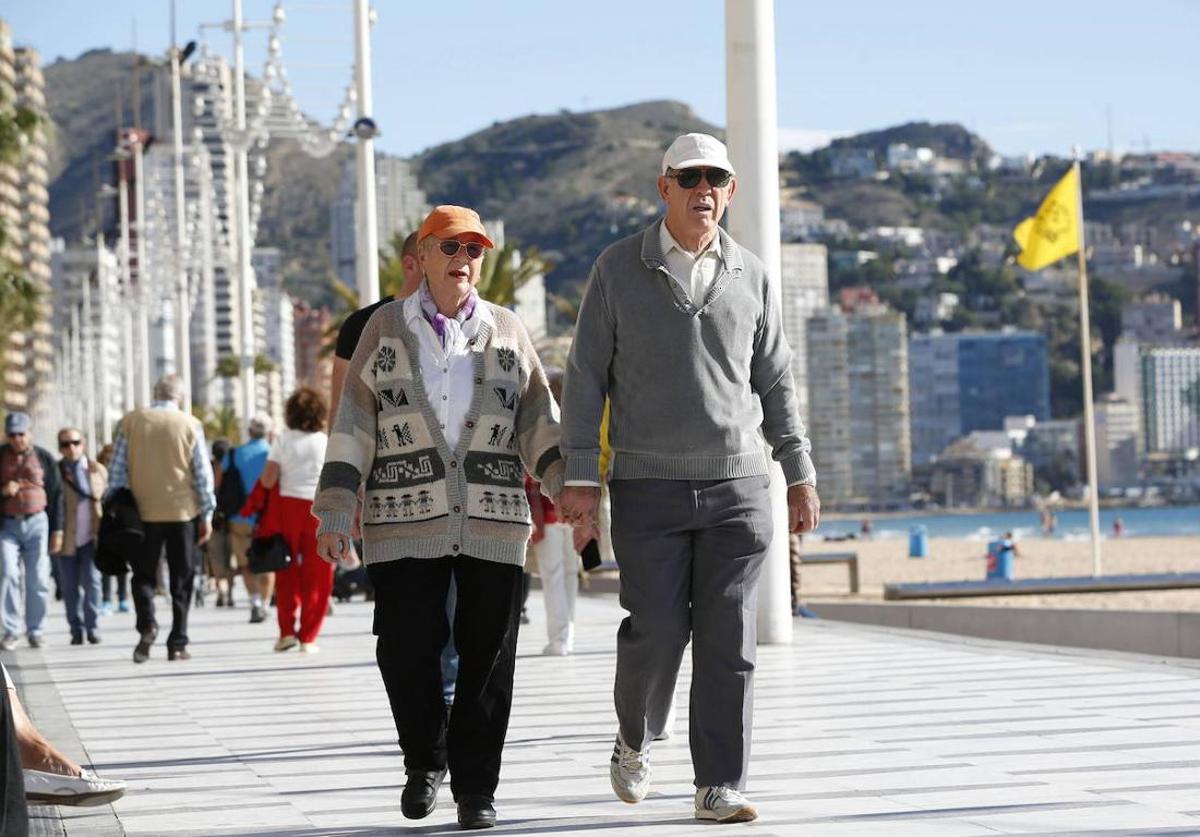 Jubilados en Benidorm.