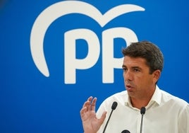 El president de la Generalitat y líder del PPCV Carlos Mazón.