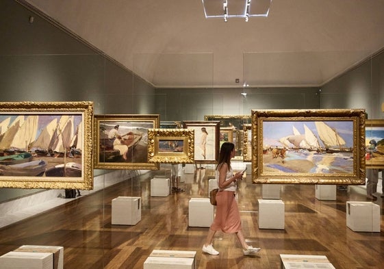 Imagen de la exposición de Sorolla a partir de la colección Masaveu.