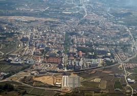 Vista aérea de Requena.