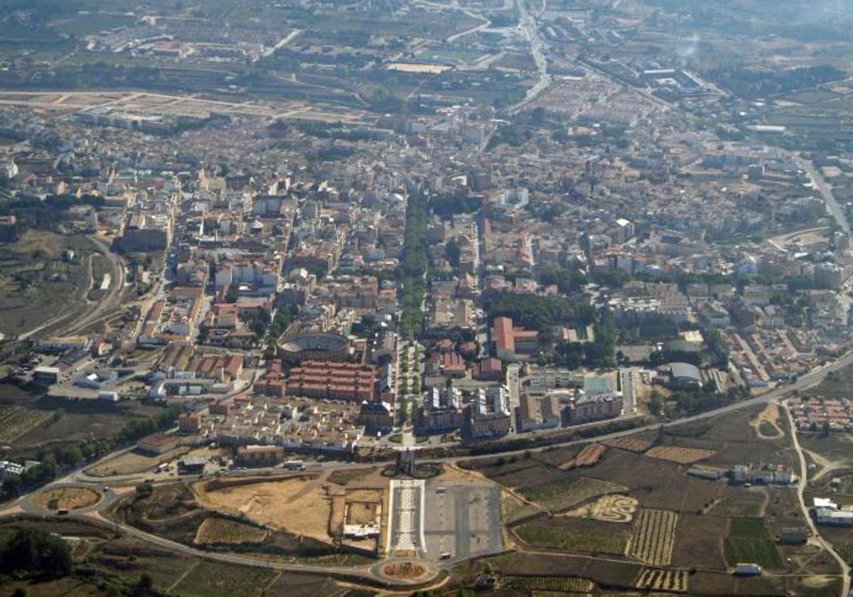 Vista aérea de Requena.