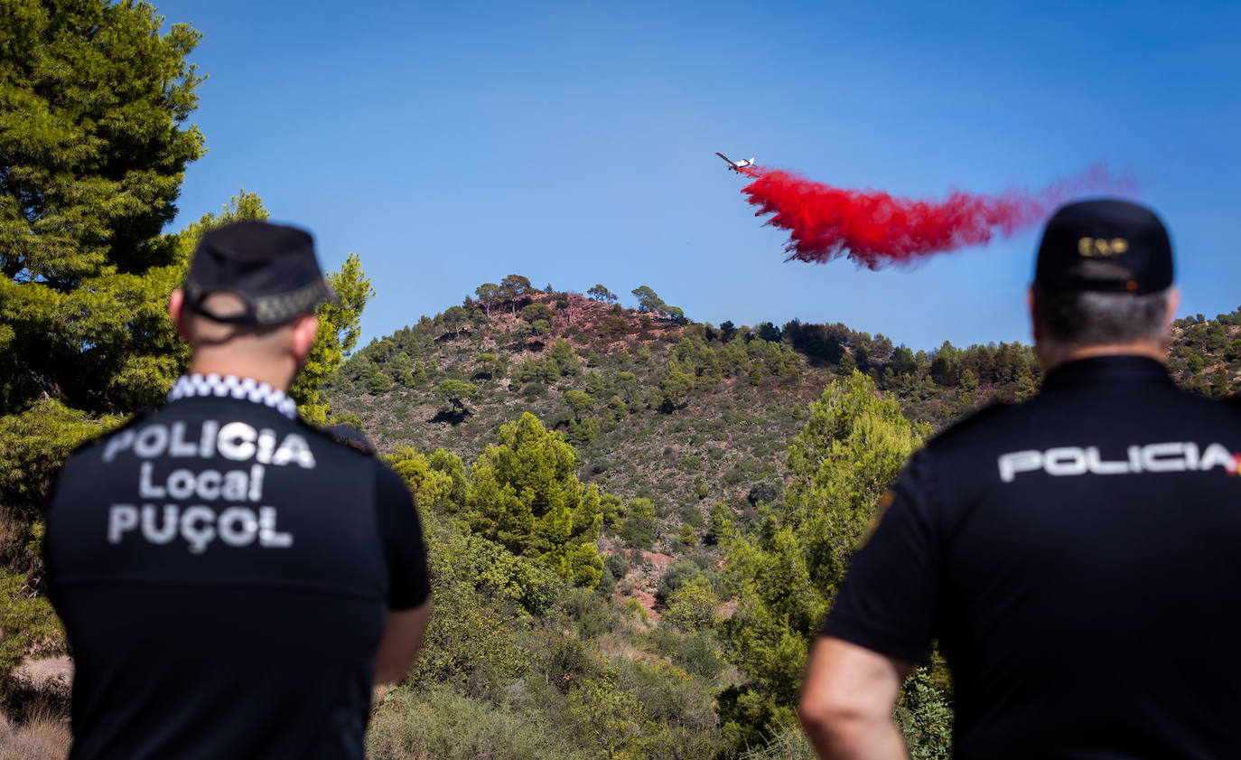 Fotos del incendio junto al monte Picayo, en la Sierra Calderona de Valencia