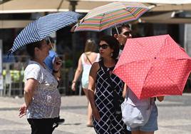 Calor anormal en España.