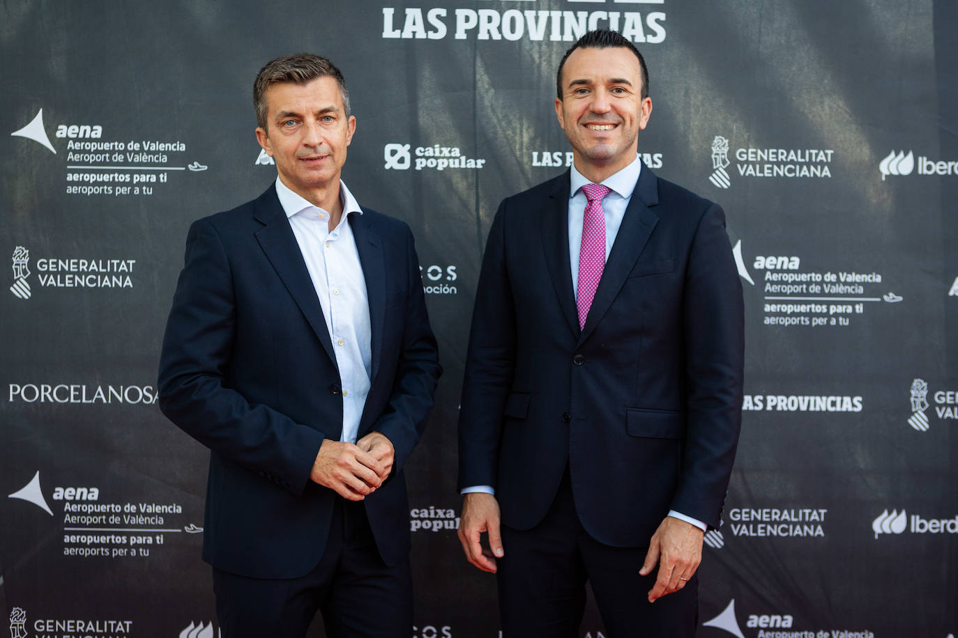 El redactor jefe de LAS PROVINCIAS Juan Carlos Ferriol, junto al presidente de la Diputación de Valencia, Vicente Mompó