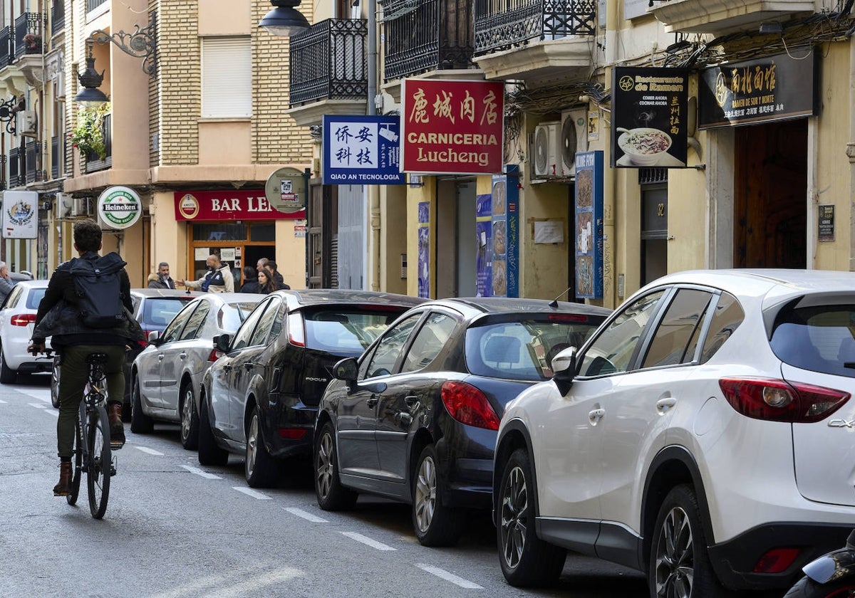 Barrio de la Roqueta, donde se ha implantado la zona azul.