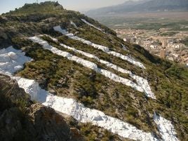 Las enormes letras con el nombre de la ciudad.