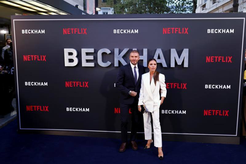 David y Victoria Beckham, de gala en el estreno de su nueva serie de Netflix