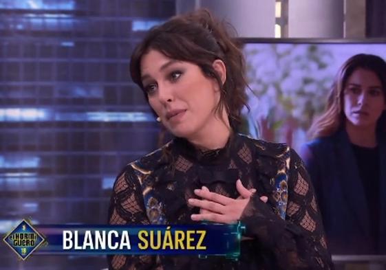 Blanca Suárez durante su entrevista, este martes, en 'El Hormiguero'.