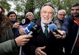 Alfonso Grau, exconcejal del PP en el Ayuntamiento de Valencia, accede a la Ciudad de la Justicia.