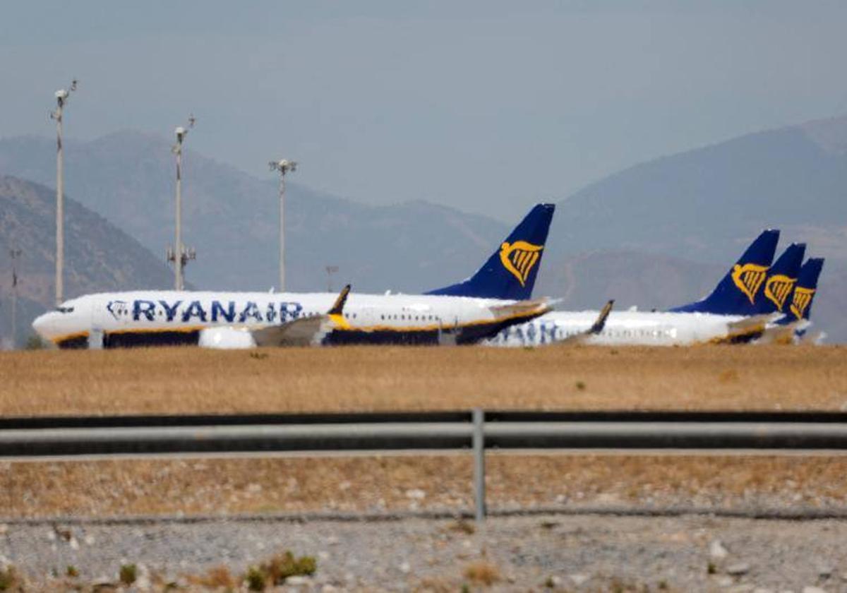 Un avión de Ryanair.