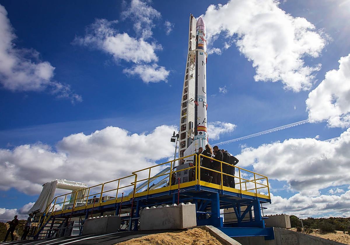 Plataforma de lanzamiento del primer cohete privado europeo, MIURA 1,