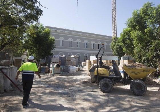 Obras en el Asilo de San Juan Bautista, próxima sede de la Europea.