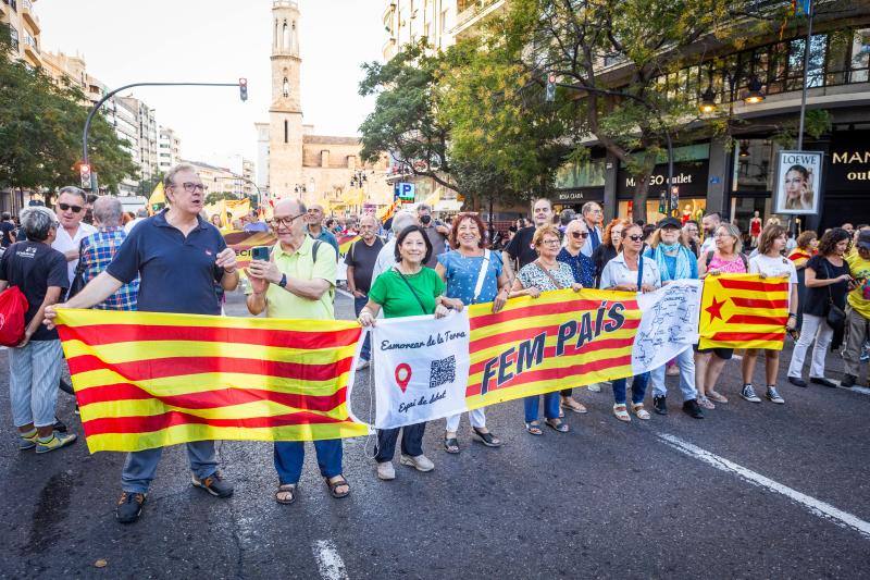 Las imágenes de las manifestaciones del 9 d&#039;Octubre