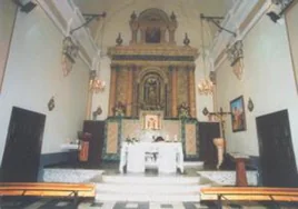 Interior de la iglesia de Vallés donde fue párroco el sacerdote Francisco González.