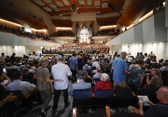 El concierto inaugural del renovado Palau de la Música del pasado jueves.