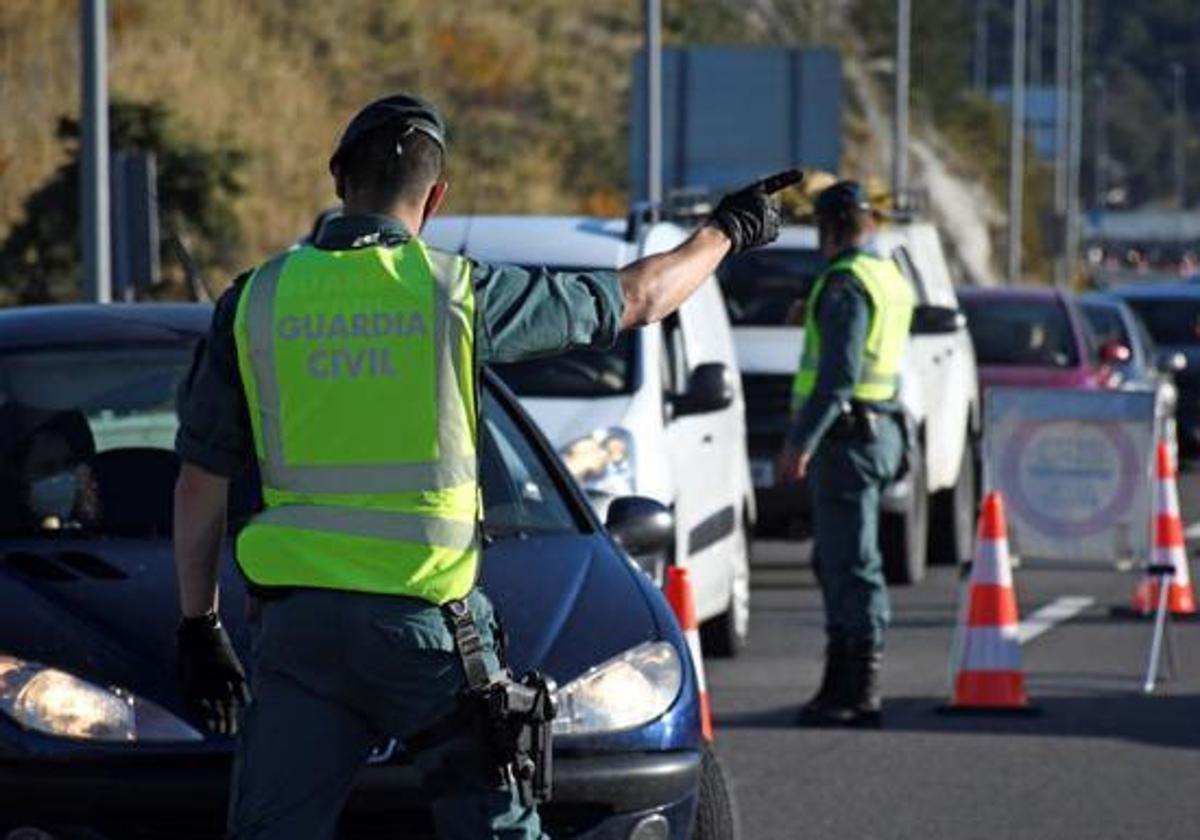 Control de la Guardia Civil.