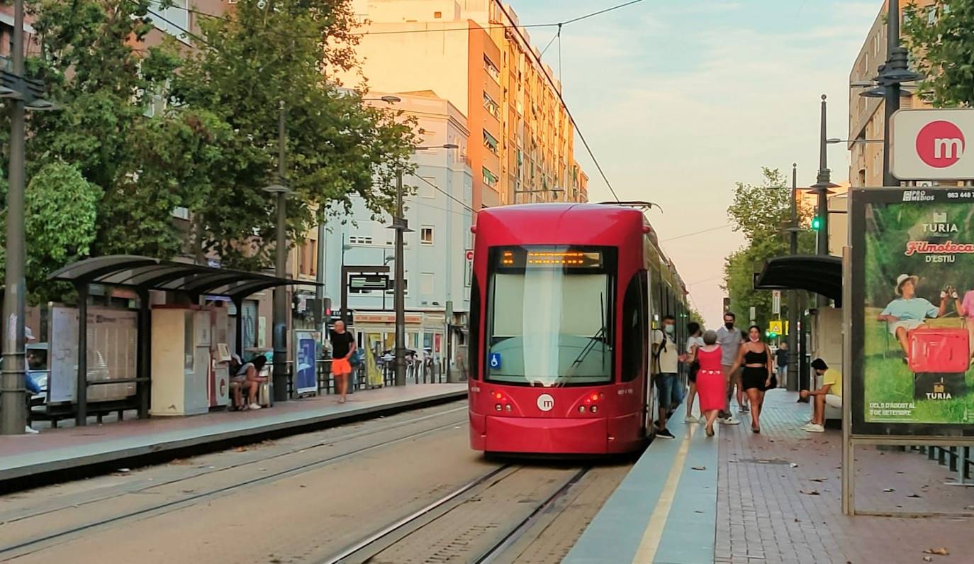 Transporte público en Valencia.