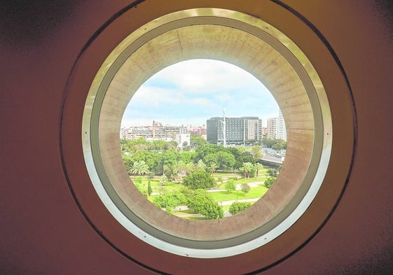 Vistas desde el despacho del director artístico del Palau de Les Arts.