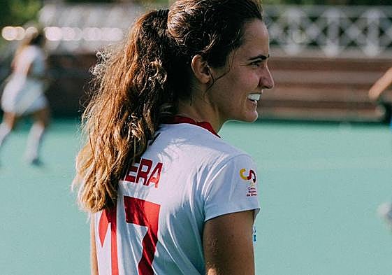 Lola Riera, durante la concentración de la Selección.
