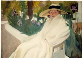 'Clotilde en el jardín', una de las piezas de Sorolla que recalan en Dinamarca.