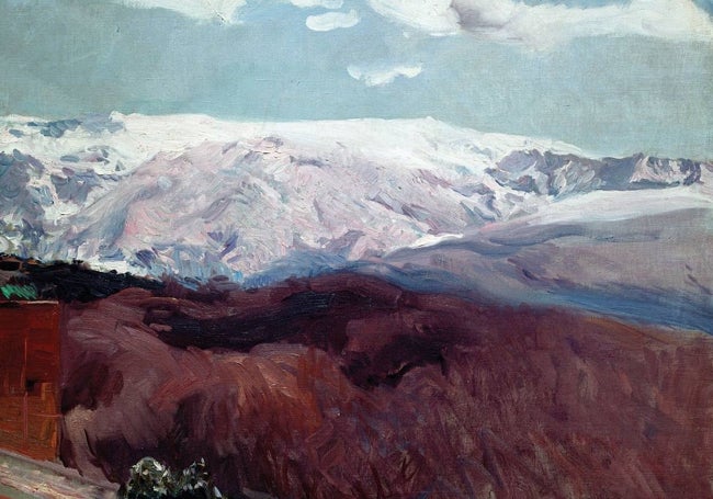 La obra 'Sierra Nevada en invierno', de Sorolla.