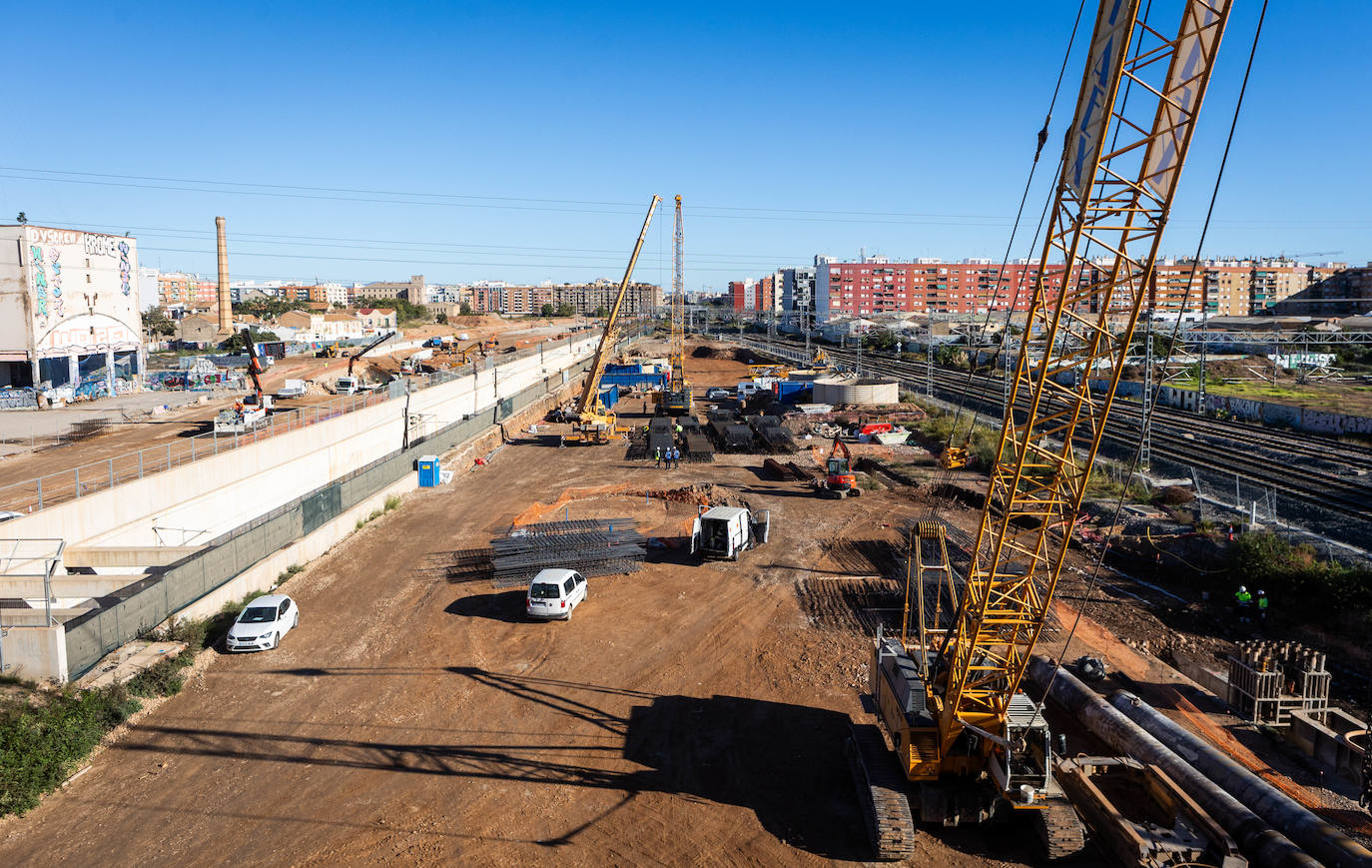 Así van las obras del canal de acceso a Valencia