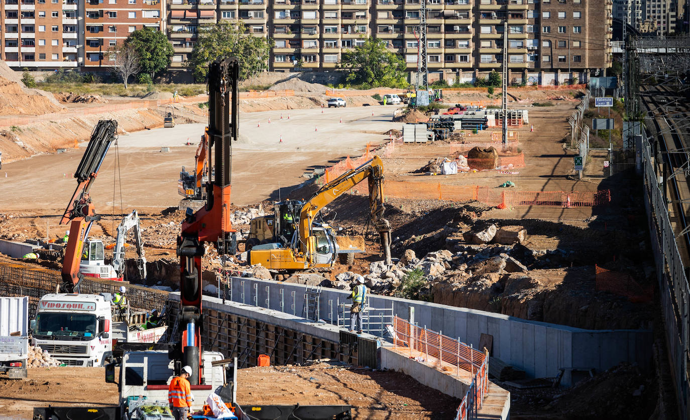 Así van las obras del canal de acceso a Valencia