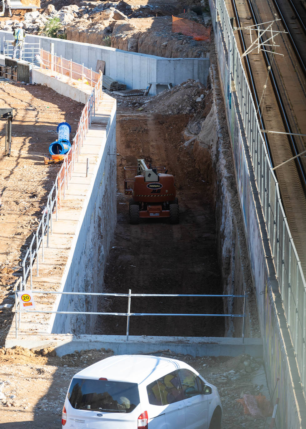 Así van las obras del canal de acceso a Valencia