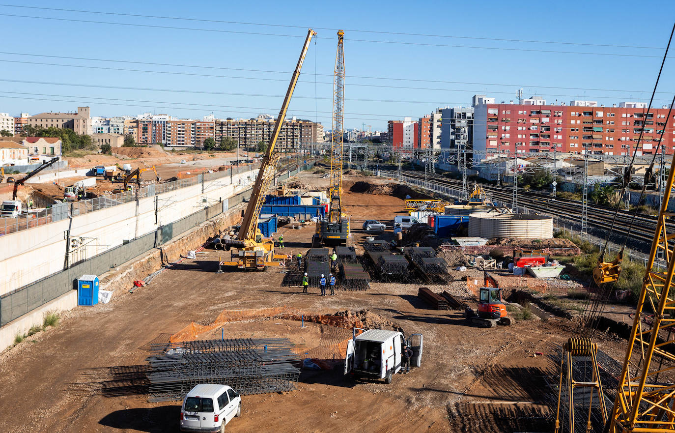 Así van las obras del canal de acceso a Valencia