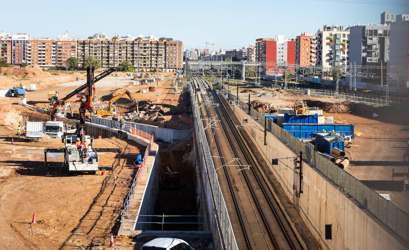 Así van las obras del canal de acceso a Valencia