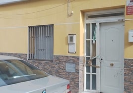 La vivienda que fue registrada por la Guardia Civil.