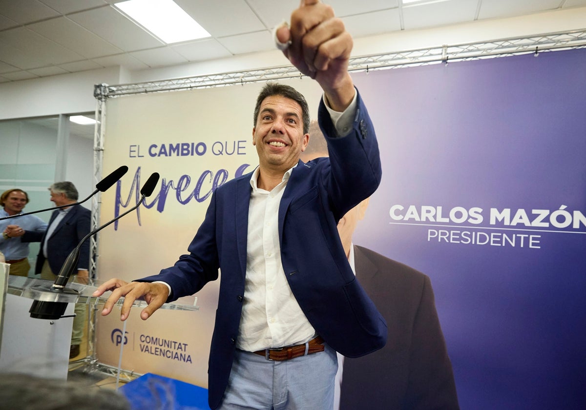 El líder del PP valenciano, Carlos Mazón.