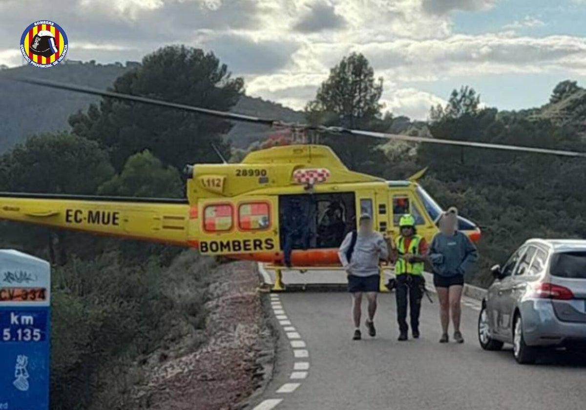 Final de la operación de rescate en el Garbí.