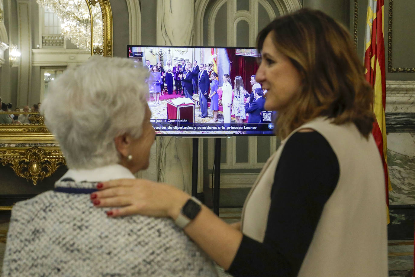 Así se ha vivido la jura de la princesa Leonor en el Ayuntamiento de Valencia