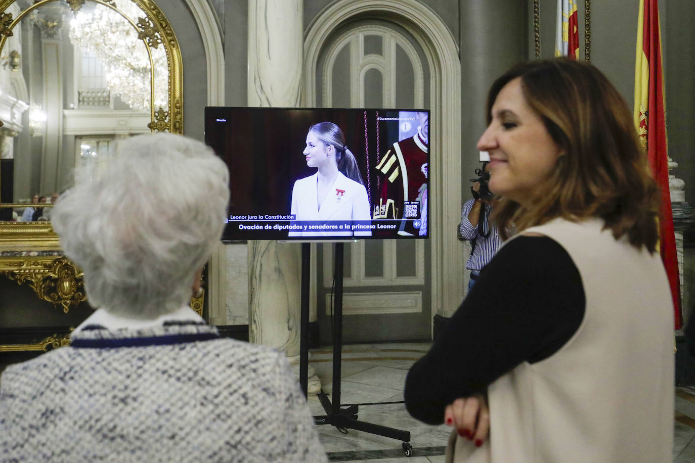 Así se ha vivido la jura de la princesa Leonor en el Ayuntamiento de Valencia