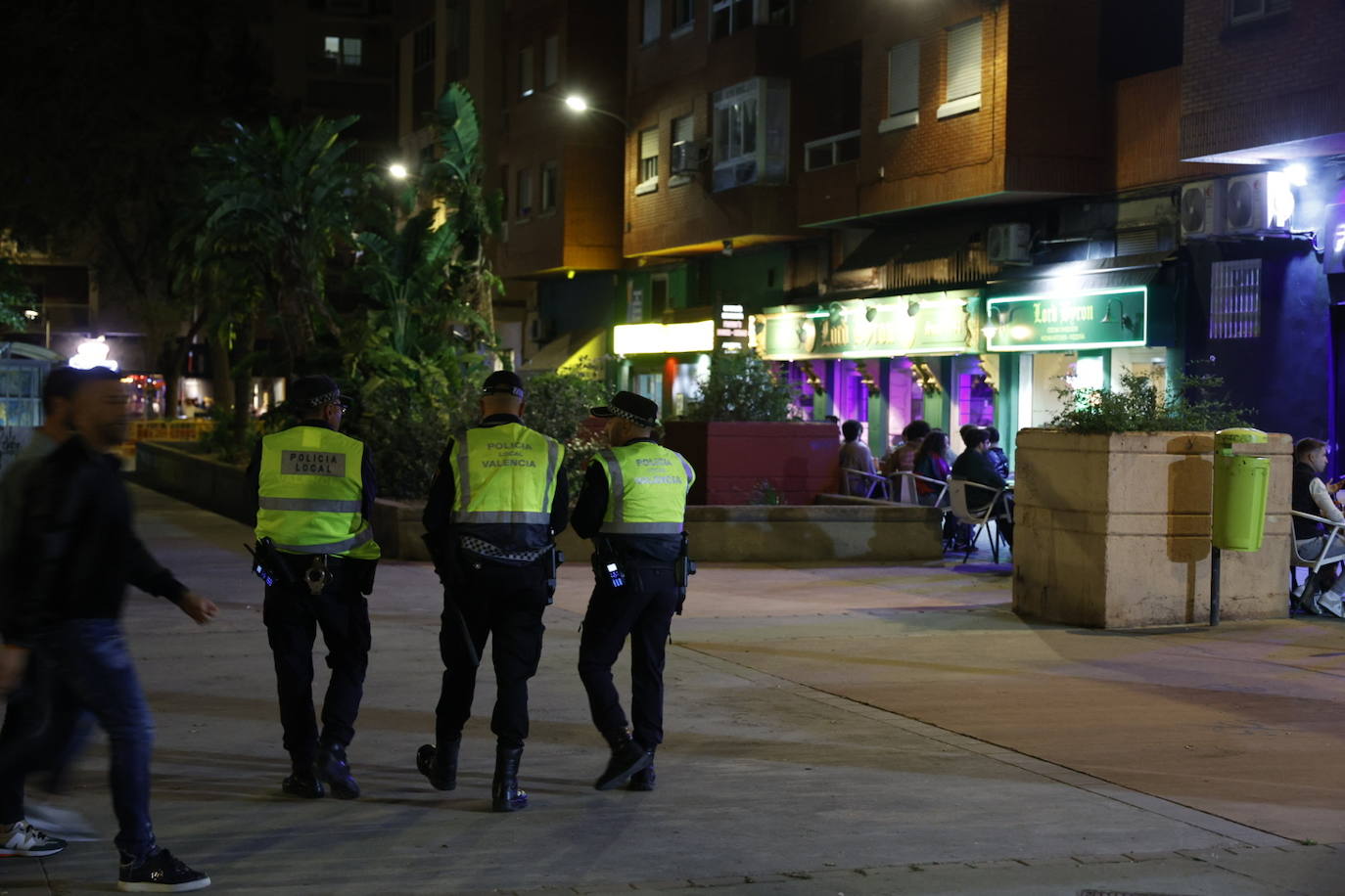 Dispositivo policial en la plaza de Honduras