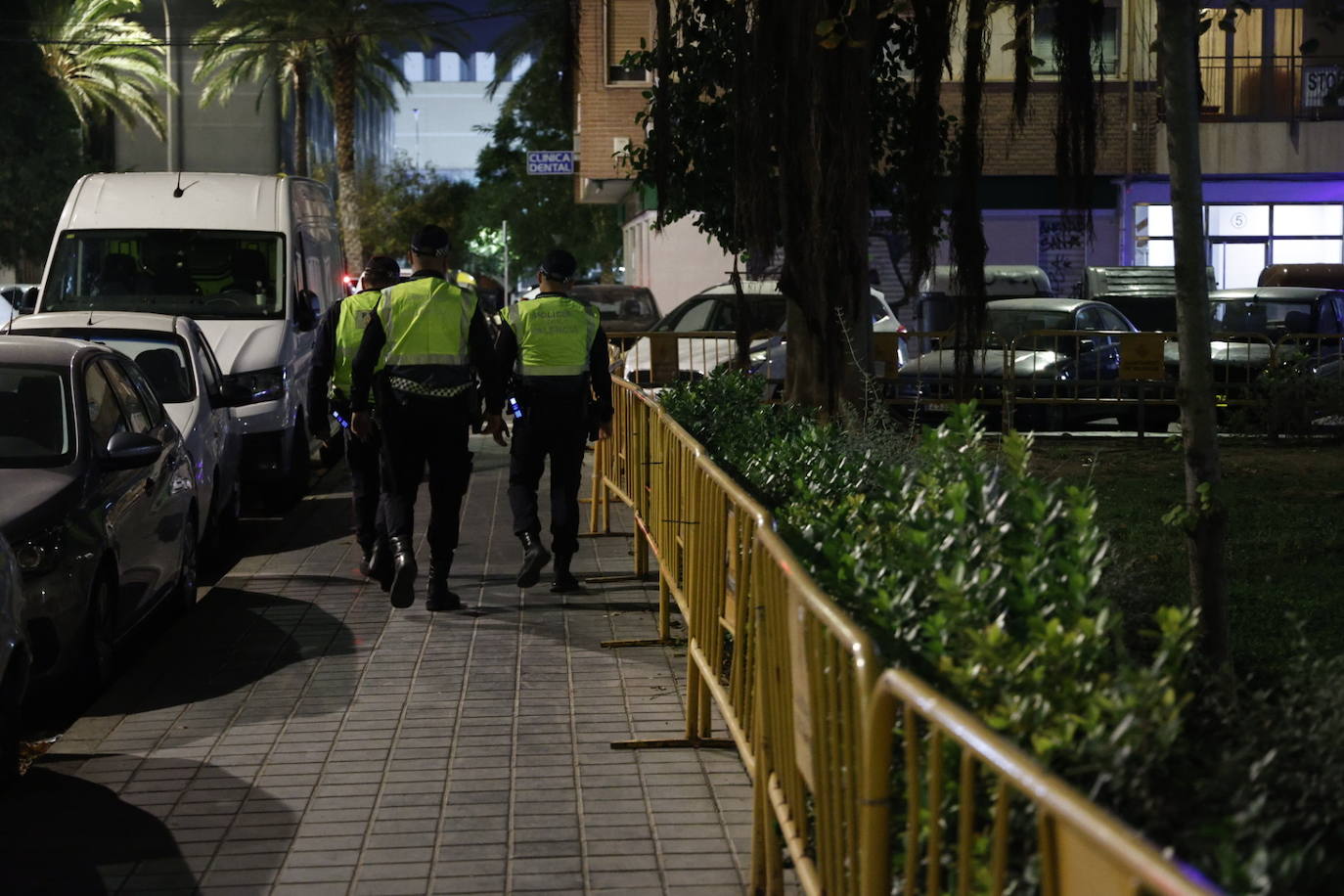 Dispositivo policial en la plaza de Honduras