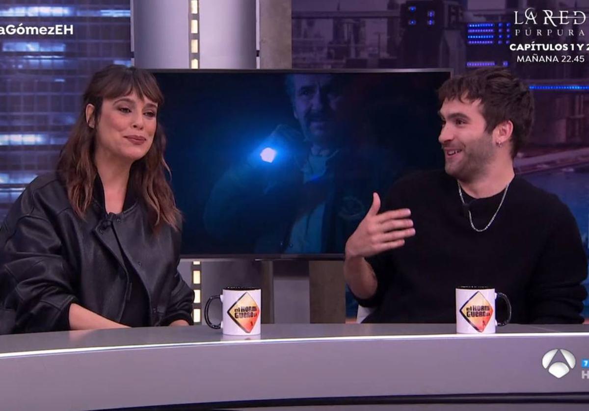 Ricardo Gómez y Belén Cuesta, los invitados de este martes de 'El Hormiguero'.