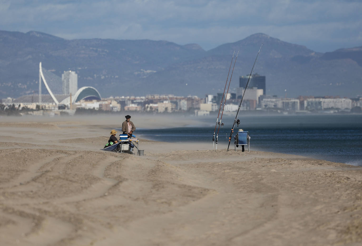 Temporal de viento en Valencia