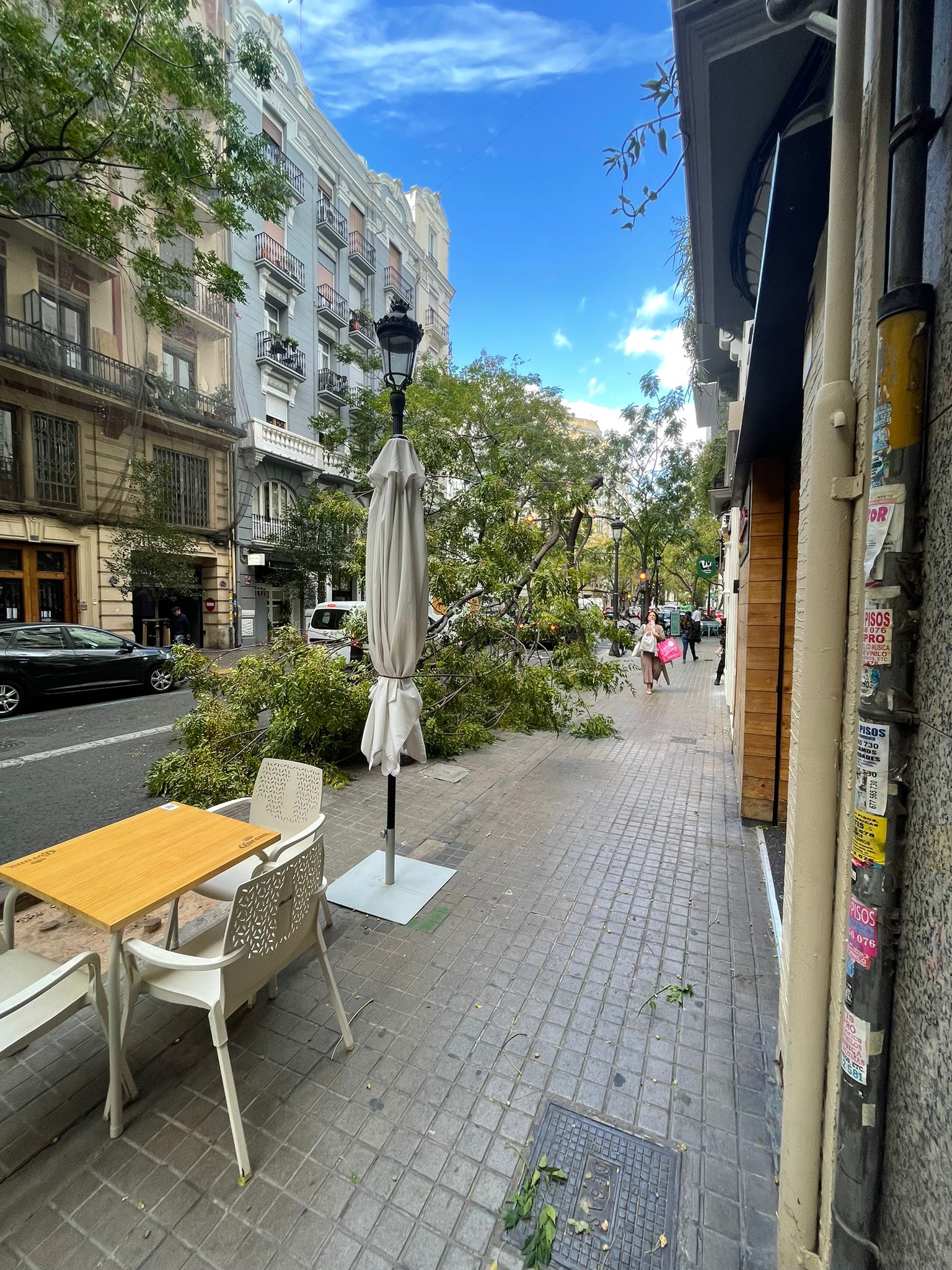 Temporal de viento en Valencia