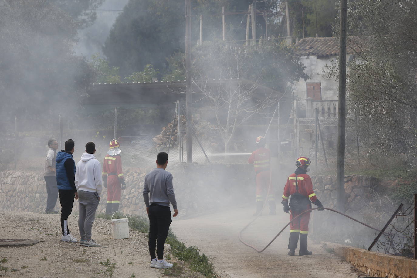 El incendio forestal de Montitxelvo, en imágenes