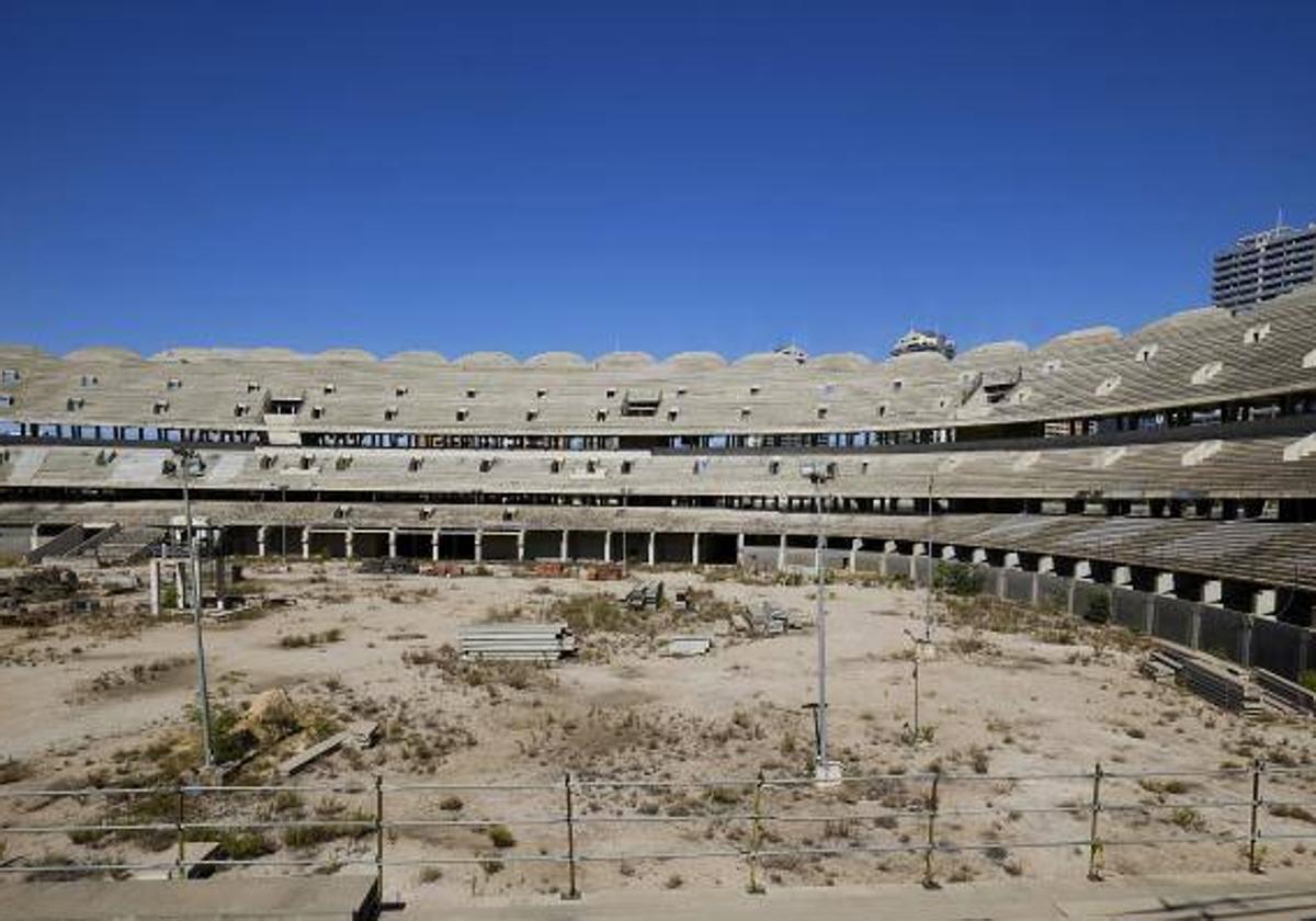 Estado actual del nuevo Mestalla.