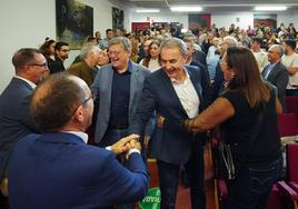 Zapatero y Puig, este viernes en Valencia.